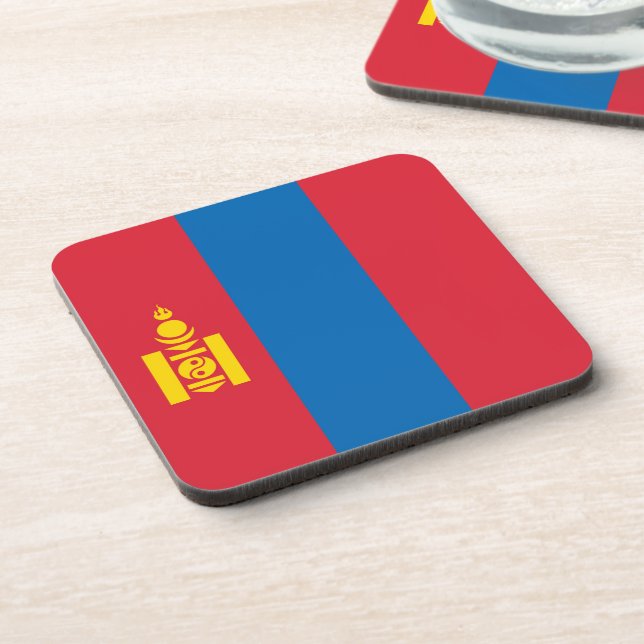 Mongolia flag coaster (Left Side)