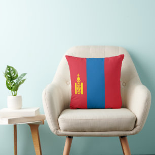 Mongolia flag cushion