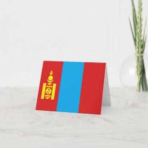 Mongolia Flag Notecard