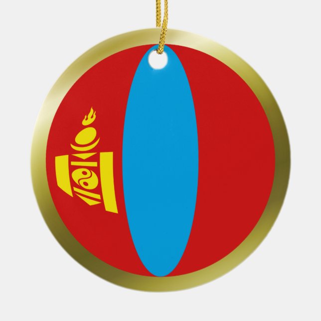 Mongolia Flag Ornament (Front)