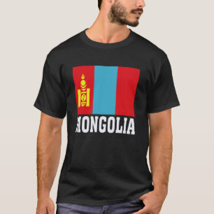Mongolia Flag Patriotic National Roots Souvenir T-Shirt