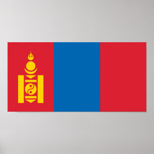Mongolia Flag Poster