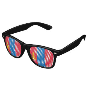 Mongolia flag retro sunglasses