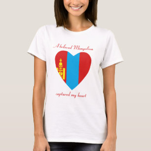 Mongolia Flag Sweetheart T-Shirt