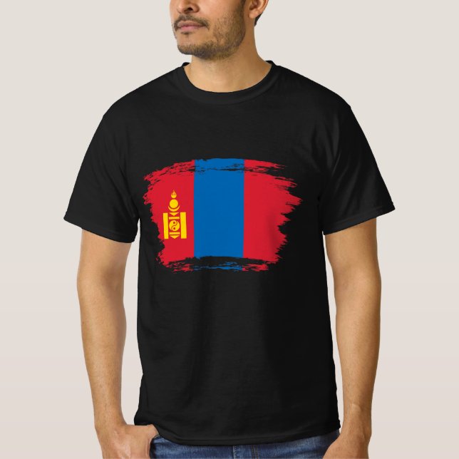 Mongolia flag T-Shirt (Front)