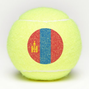 Mongolia Flag Tennis Balls