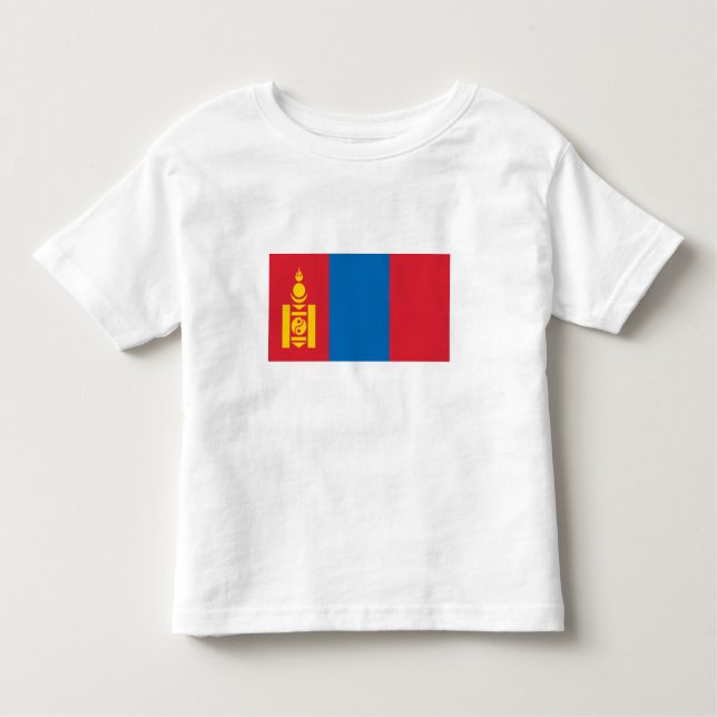 Mongolia Flag Toddler T-Shirt (Front)