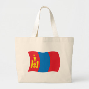 Mongolia Flag Tote Bag