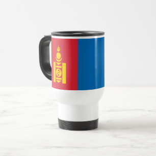 Mongolia Flag Travel Mug