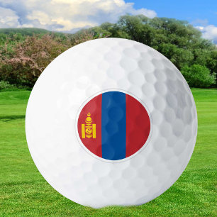 Mongolia Golf Balls, Mongolian Flag Patriots Balls