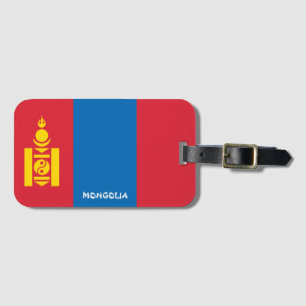 Mongolia National Flag Patriotic Luggage Tag