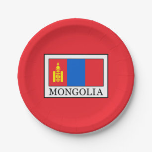 Mongolia Paper Plate
