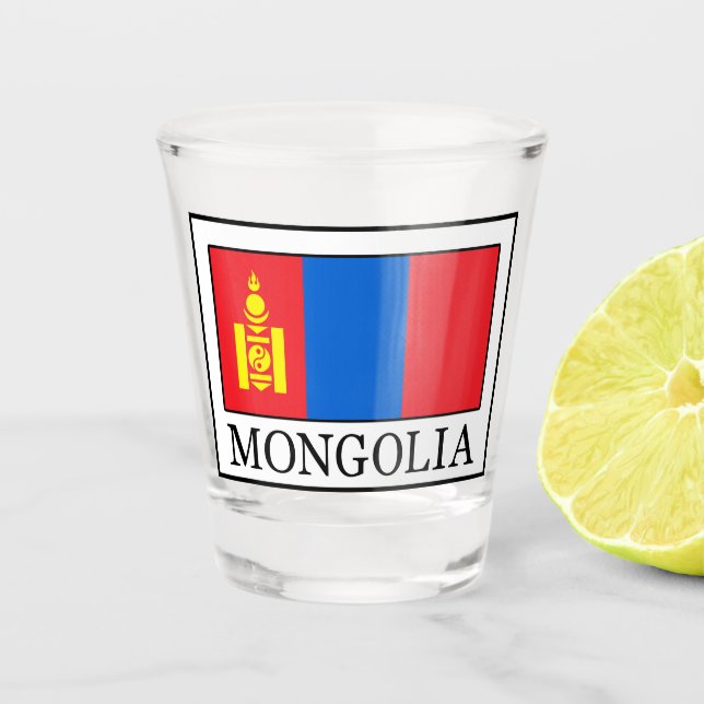 Mongolia Shot Glass (Front)
