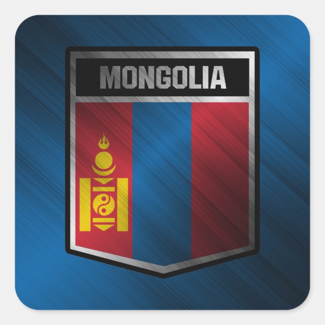 Mongolia Square Sticker (Front)