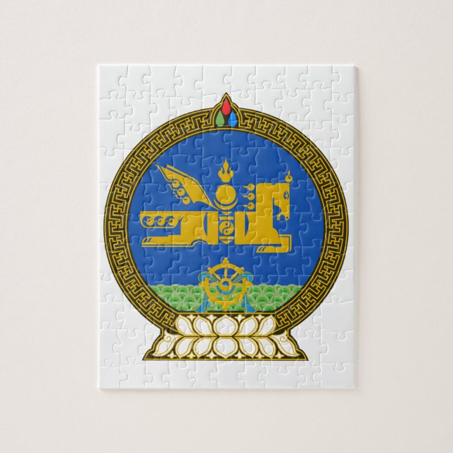 Mongolia State Emblem Jigsaw Puzzle (Vertical)