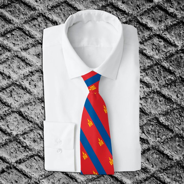 Mongolia Ties, fashion Mongolian Flag, business Tie (Creator Uploaded)
