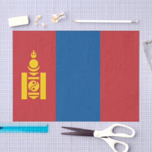Mongolia tissue paper, Mongolian Flag tissue paper