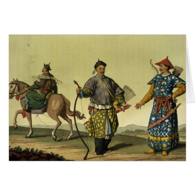 Mongolian Eight Flags soldiers from Ching's milita (Front Horizontal)