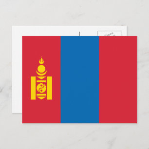 Mongolian Flag, Flag of Mongolia Postcard