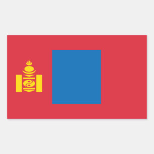 Mongolian Flag, Flag of Mongolia Rectangular Sticker