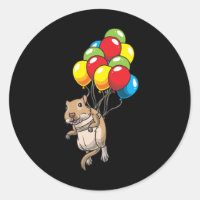 Mongolian Gerbil with ballons