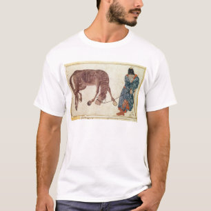 Mongolian nomad taking his horse to water T-Shirt