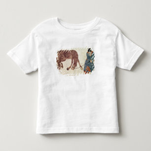 Mongolian nomad taking his horse to water toddler T-Shirt