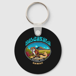 Mongoose Hiking At Haleakala National Park Key Ring