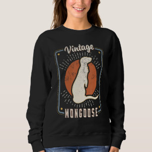 Mongoose Vintage Retro Classic Animal Love 1 Sweatshirt
