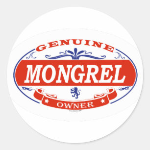 Mongrel Classic Round Sticker