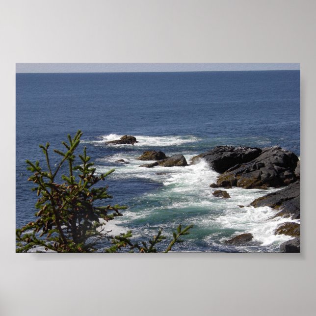 Monhegan Cliff Poster (Front)