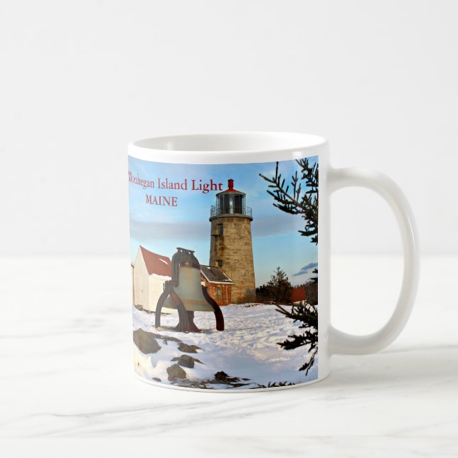 Monhegan Island Lighthouse, Maine Mug (Right)