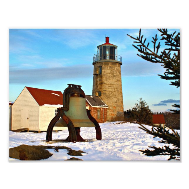 Monhegan Island Lighthouse, Maine Photo Print (Front)