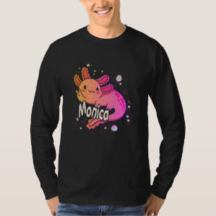 MONICA - Beautiful girl name with adorable AXOLOTL T-Shirt