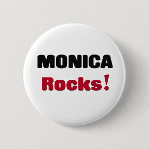 Monica Rocks 6 Cm Round Badge