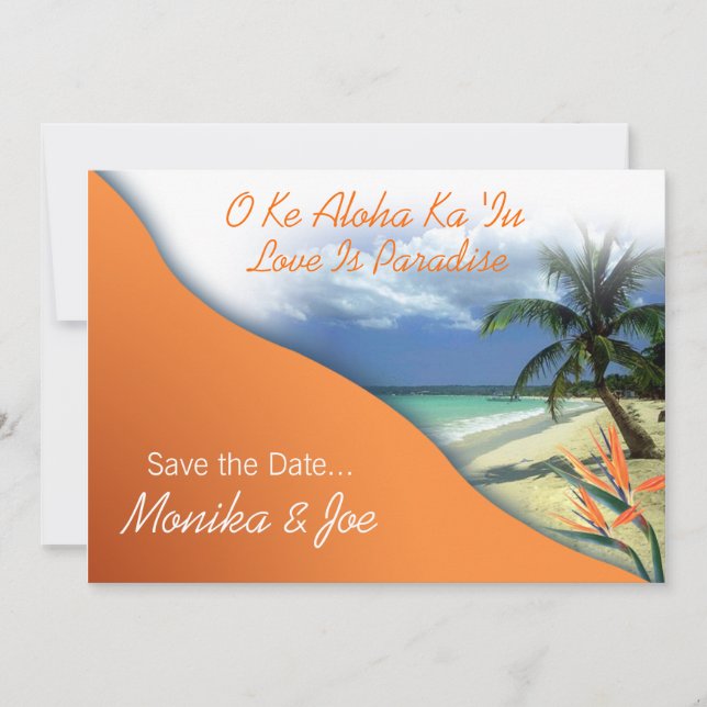 Monika's Custom Las Vegas Save The Date (Front)