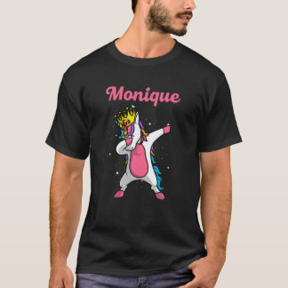 MONIQUE Gift Name Personalised Birthday Dabbing Un T-Shirt
