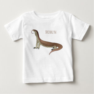 Monitor lizard cartoon illustration baby T-Shirt