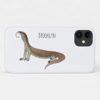 Monitor lizard cartoon illustration