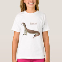 Monitor lizard cartoon illustration