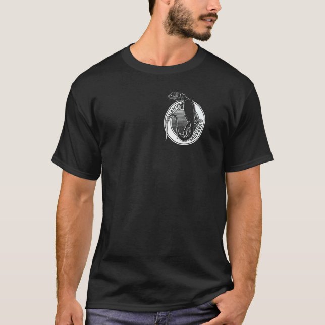 Monitor Lizard Tattoo Style Reptile Keeper Varanus T-Shirt (Front)