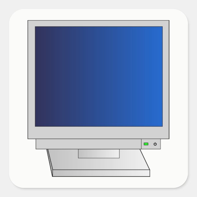 Monitor Square Sticker (Front)