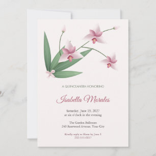 Monja Blanca Quinceanera Invitation