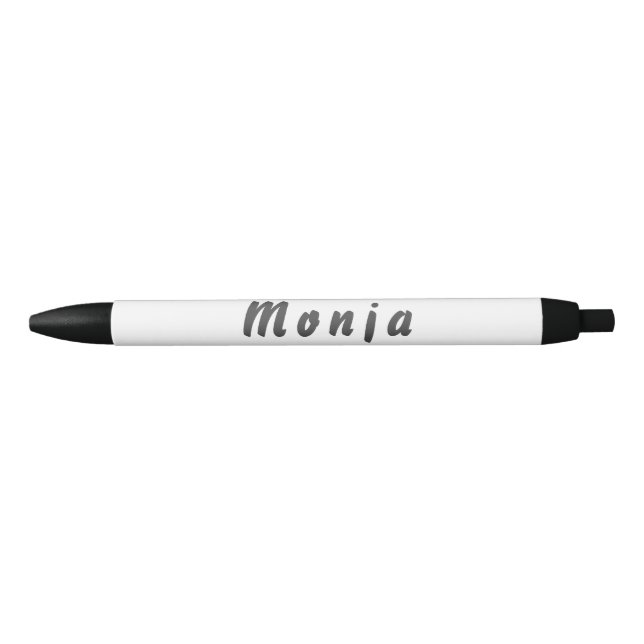 Monja Kugelschreiber Black Ink Pen (Front)