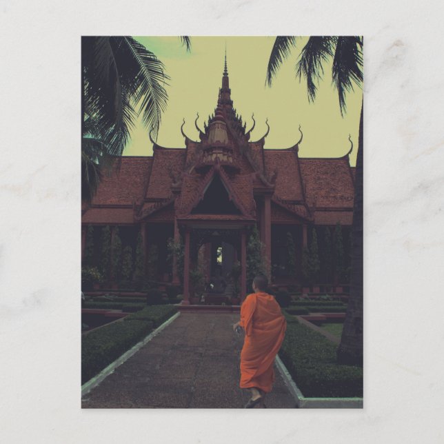 Monk at the Museum Postcard (Front)