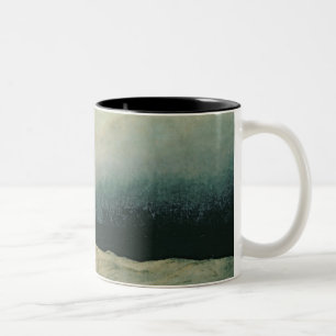 Monk by sea, 1809 Two-Tone coffee mug
