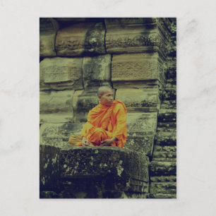 Monk Cross-Processed Postcard