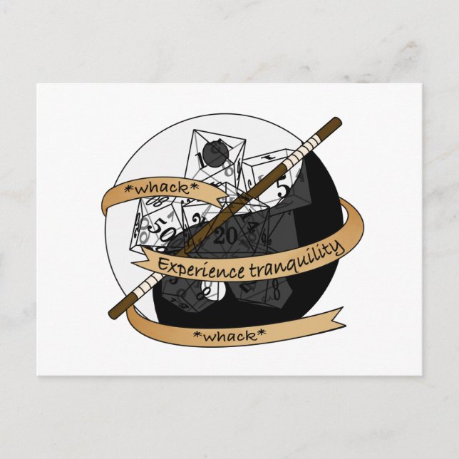 Monk Dice Design Announcement Postcard (Front)