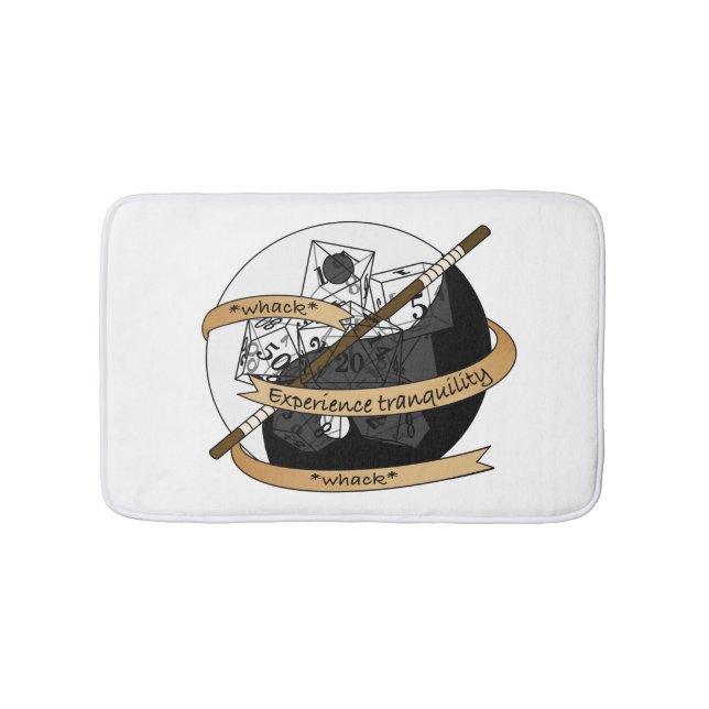 Monk Dice Design Bath Mat (Front)