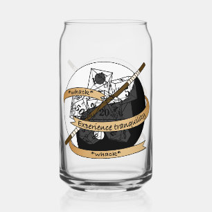 Monk Dice Design Can Glass